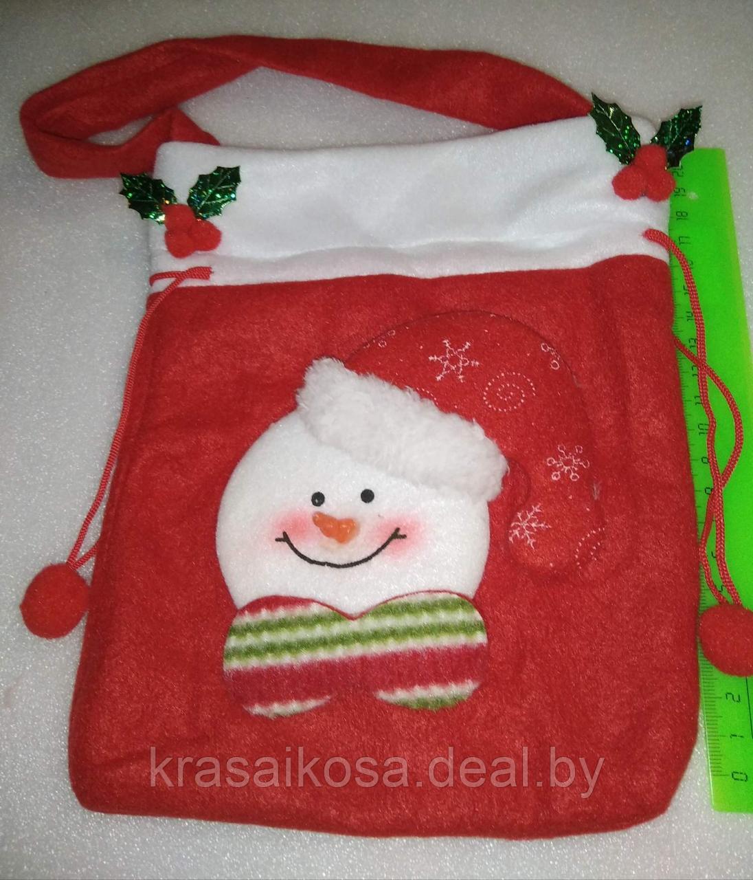 Мешок подарочный Снеговик - фото 1 - id-p139814436