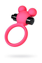 Виброкольцо на пенис A-Toys by TOYFA, силикон, розовое, 3,1 см
