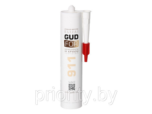 Клей монтажный GUDFOR 911, 290мл (белый, для крепления плинтусов и наличников) (POINT) - фото 1 - id-p139815517