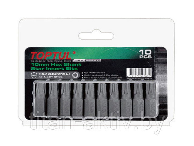 Насадка TORX T25 30мм 10шт блистер TOPTUL