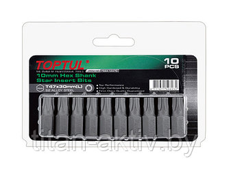 Насадка TORX T25 30мм 10шт блистер TOPTUL