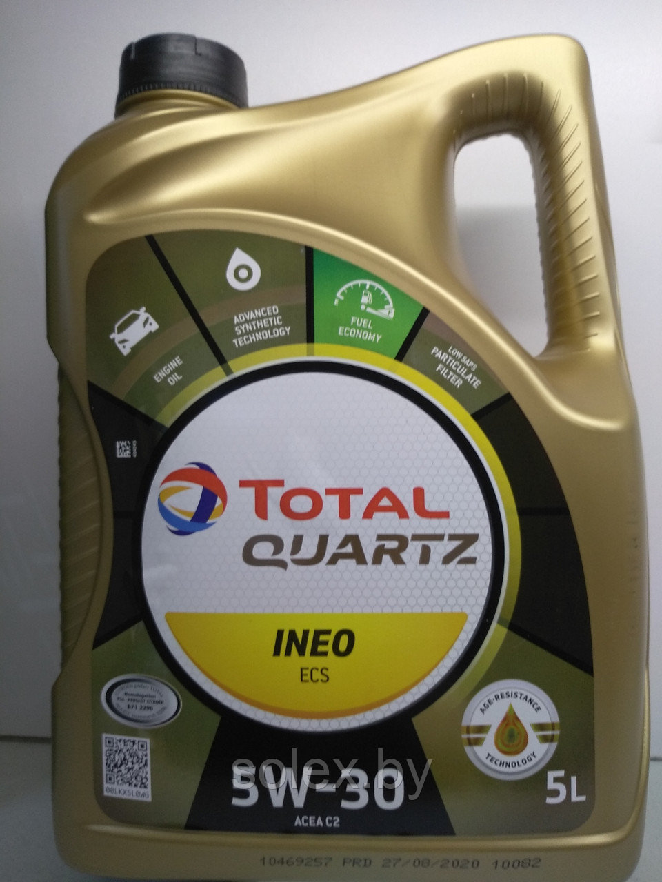 Синтетическое моторное масло Total Quartz 5W30 Ineo ECS 5L