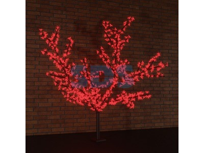 Светодиодное дерево "Сакура" высота 1,5м, диаметр кроны 1,8м, IP 65.Красный - фото 1 - id-p139855753