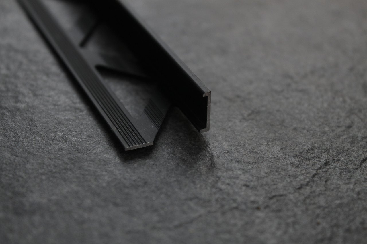Уголок для плитки L-образный 10мм, черный матовый 270 см - фото 2 - id-p105281955