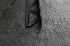 Уголок для плитки L-образный 12мм, черный матовый 270 см