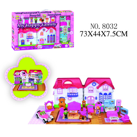 Кукольный домик для кукол My Happy Family свет, звук (73*44,5*7,5) арт. 8032 - фото 2 - id-p139858404