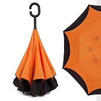 Ветрозащитный зонт-трость с механизмом обратного сложения Umbrella U-1