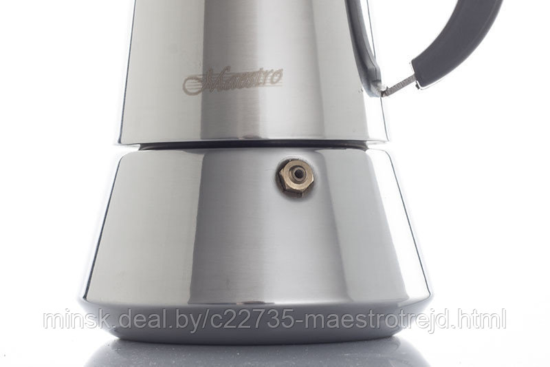 Гейзерная кофеварка из нержавеющей стали на 4 чашки Mr-1668-4 Maestro - фото 2 - id-p10833288
