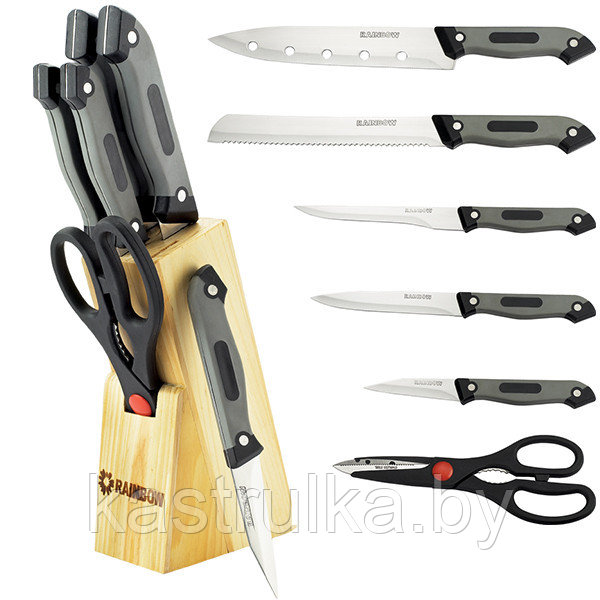 Набор ножей из нержавеющей стали(7 предметов) Mr-1407 Maestro - фото 1 - id-p10833327