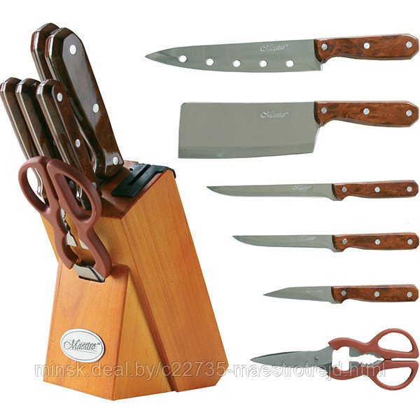 Набор ножей из нержавеющей стали (6 предметов) Mr-1416 Maestro