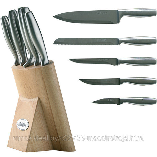 Набор ножей из нержавеющей стали(6 предметов) Mr-1420 Maestro