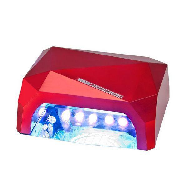 Лампа гибридная для сушки гель-лака 36W CCFL (UV/УФ) + LED, красная