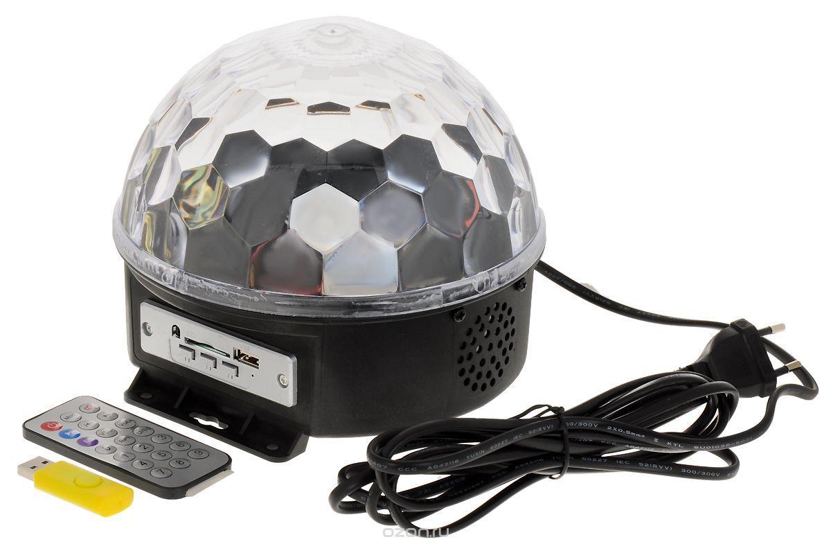 Диско-шар LED Magic Ball Light. Пульт+Флешка. Высокое качество.