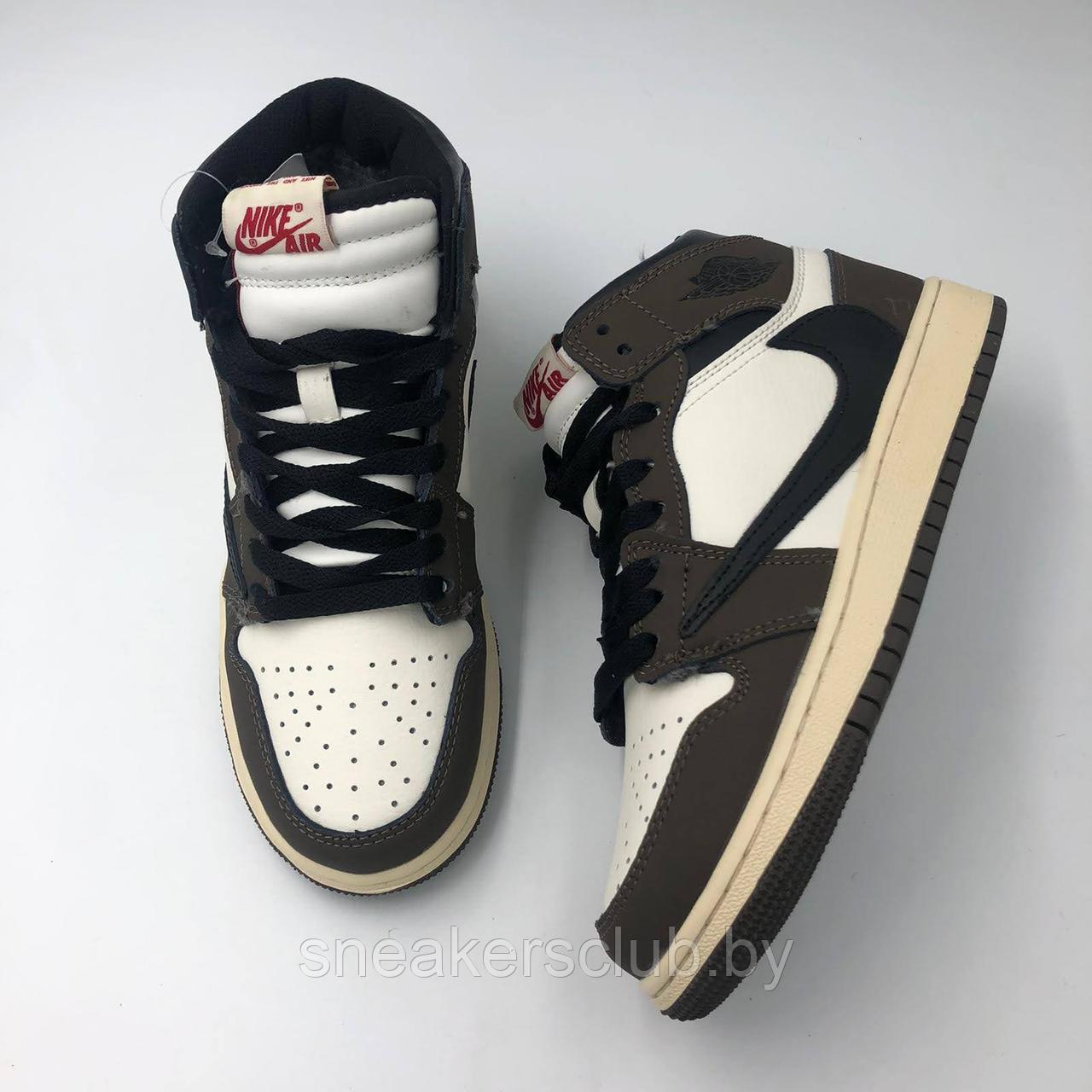 Кроссовки зимние Nike Jordan 1 женские/ подростковые