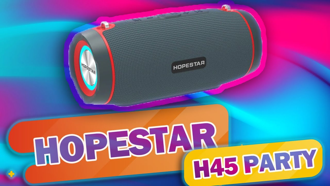Колонка Hopestar H45 Party + светомузыка (Bluetooth, TWS, MP3, AUX, Mic)