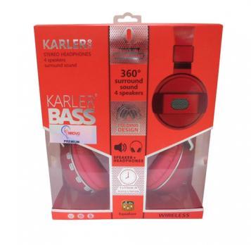 НАУШНИКИ BLUETOOTH KARLER 360 ПОЛНОРАЗМЕРНЫЕ (Красные)