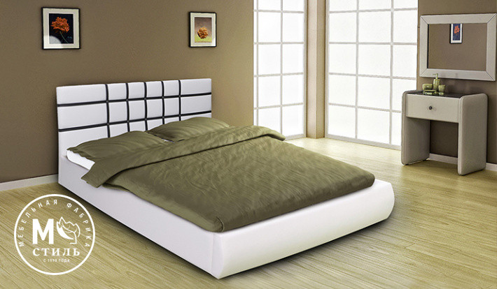 Кровать Классик 1,6 - Белый (кожзам) - ПМ - фото 1 - id-p139863111