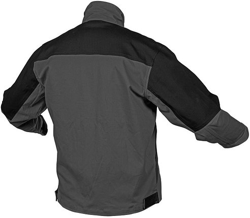 Куртка рабочая EDGAR, серая, размер LD, HOEGERT HT5K284-LD, фото 2
