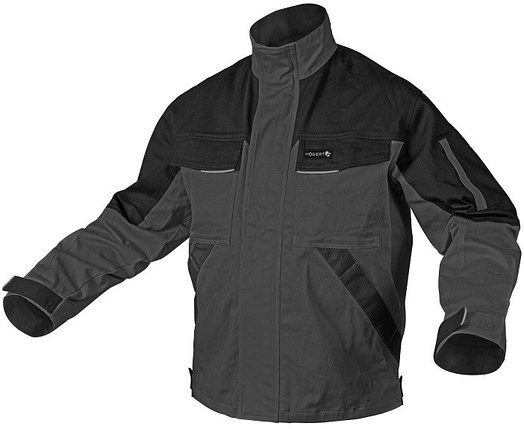 Куртка рабочая EDGAR, серая, размер XL, HOEGERT HT5K284-XL, фото 2