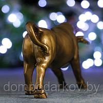 Фигура "Символ года: Атакующий бык" золото, 17х4,5х8см, фото 3