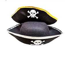 Шляпа пирата, 2 вида, арт.002
