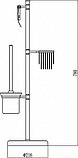 Стойка напольная для туалета комбинированная Savol S-00Y706, фото 2