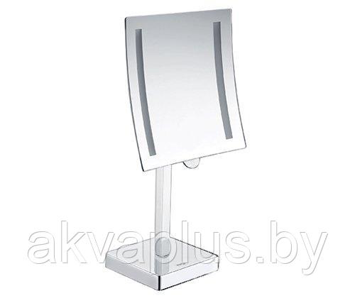 Зеркало косметическое WasserKRAFT K-1007 с подсветкой прямоугольное - фото 3 - id-p49455245