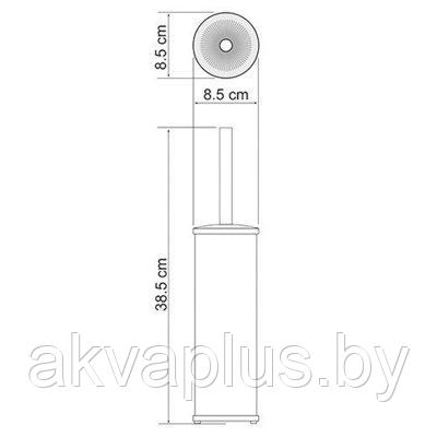 Ершик для унитаза Wasserkraft K-1027White - фото 2 - id-p49455249