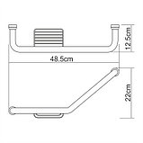 Поручень для ванны Wasserkraft K-1077Right с мыльницей, фото 3