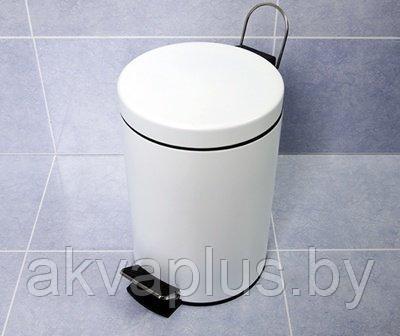 Мусорное Ведро Wasserkraft K-635WHITE 5L с педалью