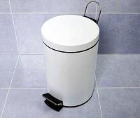 Мусорное Ведро Wasserkraft K-635WHITE 5L с педалью