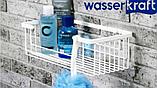Полка Wasserkraft K-711 white металлическая прямая белая, фото 3