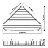Полка для душа угловая Wasserkraft K-733Black, фото 2