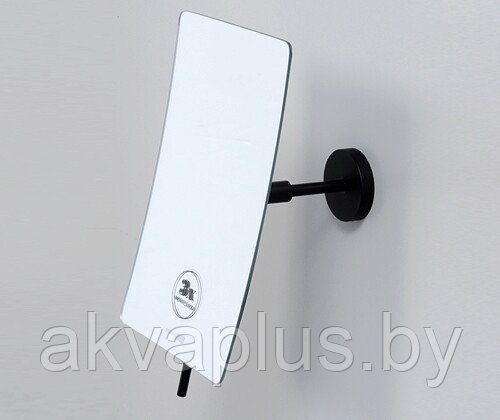 Зеркало косметическое настенное WasserKRAFT K-1001 (черный) Black