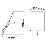 Зеркало косметическое настенное WasserKRAFT K-1001 (черный) Black, фото 4
