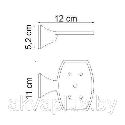 Мыльница к стене Wasser Kraft WERN К-2569 - фото 3 - id-p49455504