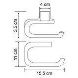 Держатель туалетной бумаги без крышки Wasser Kraft Kammel K-8396, фото 2