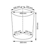 Корзина для белья плетеная угловая Salm WB-270-M, WasserKRAFT, фото 6