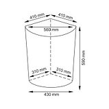 Корзина для белья плетеная угловая Salm WB-270-L, WasserKRAFT, фото 6