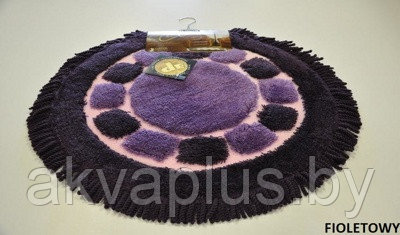 Коврик круг d 70 см фиолетовый - фото 1 - id-p49456395