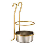 Сушилка для столовых приборов подвесная на релинг золото, фото 2