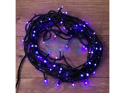 Гирлянда светодиодная Твинкл Лайт 10 м,100 LED. Фиолетовый.Черный ПВХ. С контроллером - фото 1 - id-p139875013