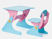 Столик со стульчиком «Буслик» Столики Детям розово-голубой