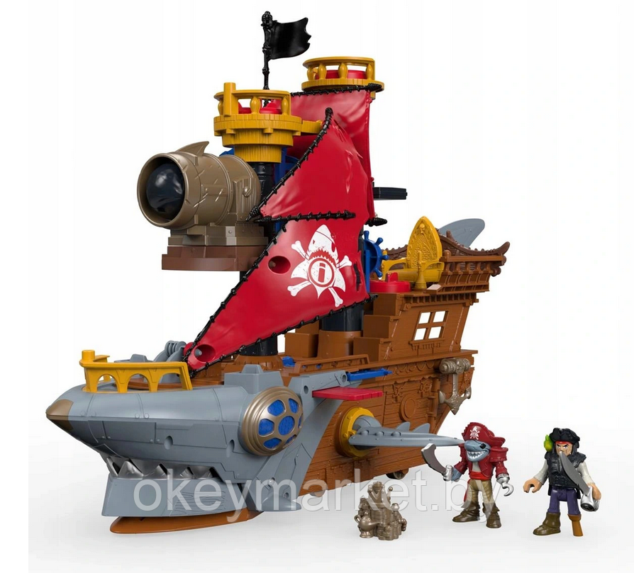 Набор игровой Imaginext Пиратский корабль Акула DHH61, фото 2