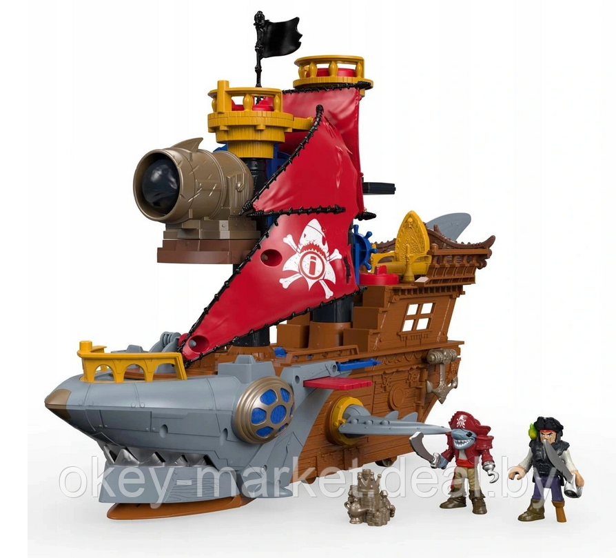 Набор игровой Imaginext Пиратский корабль Акула DHH61 - фото 1 - id-p139881853