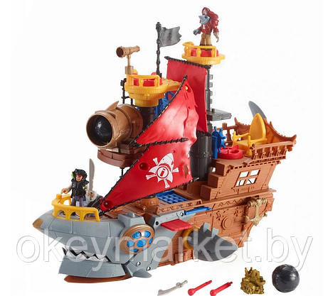 Набор игровой Imaginext Пиратский корабль Акула DHH61, фото 3