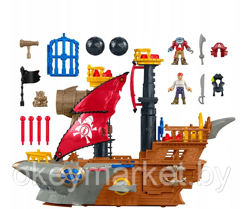 Набор игровой Imaginext Пиратский корабль Акула DHH61, фото 2