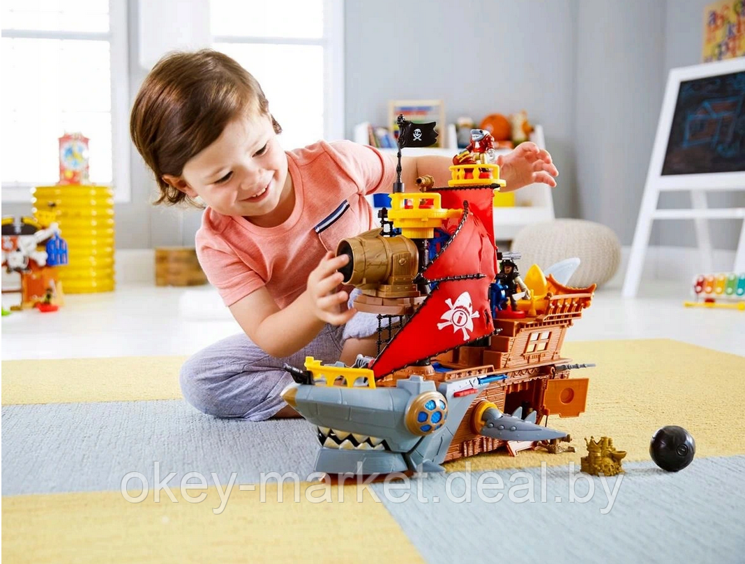 Набор игровой Imaginext Пиратский корабль Акула DHH61 - фото 7 - id-p139881853