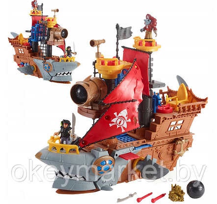 Набор игровой Imaginext Пиратский корабль Акула DHH61, фото 2
