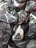 Мраморный чёрный щебень декоративный галтованный 20-40 мм, фото 7